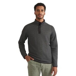 Marine Layer Men's Gray Quilted Pullover